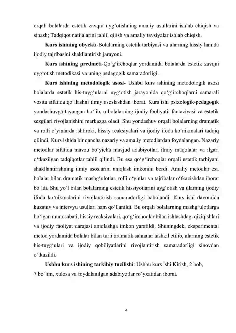 Qoʻgʻirchoqlar yordamida estetik zavq uygʻotish 4