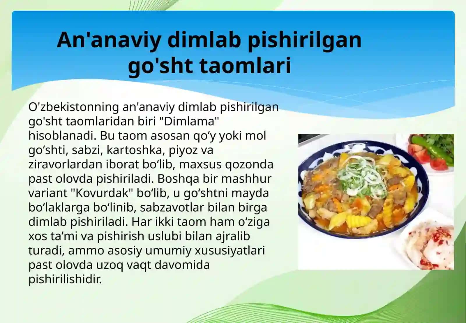 Dimlab pishirilgam go'sht taomlari 4