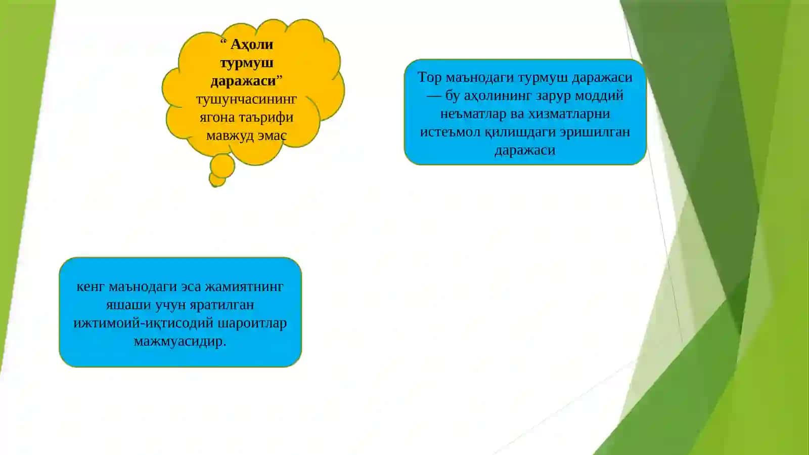 АҲОЛИ ТУРМУШ ДАРАЖАСИ 4