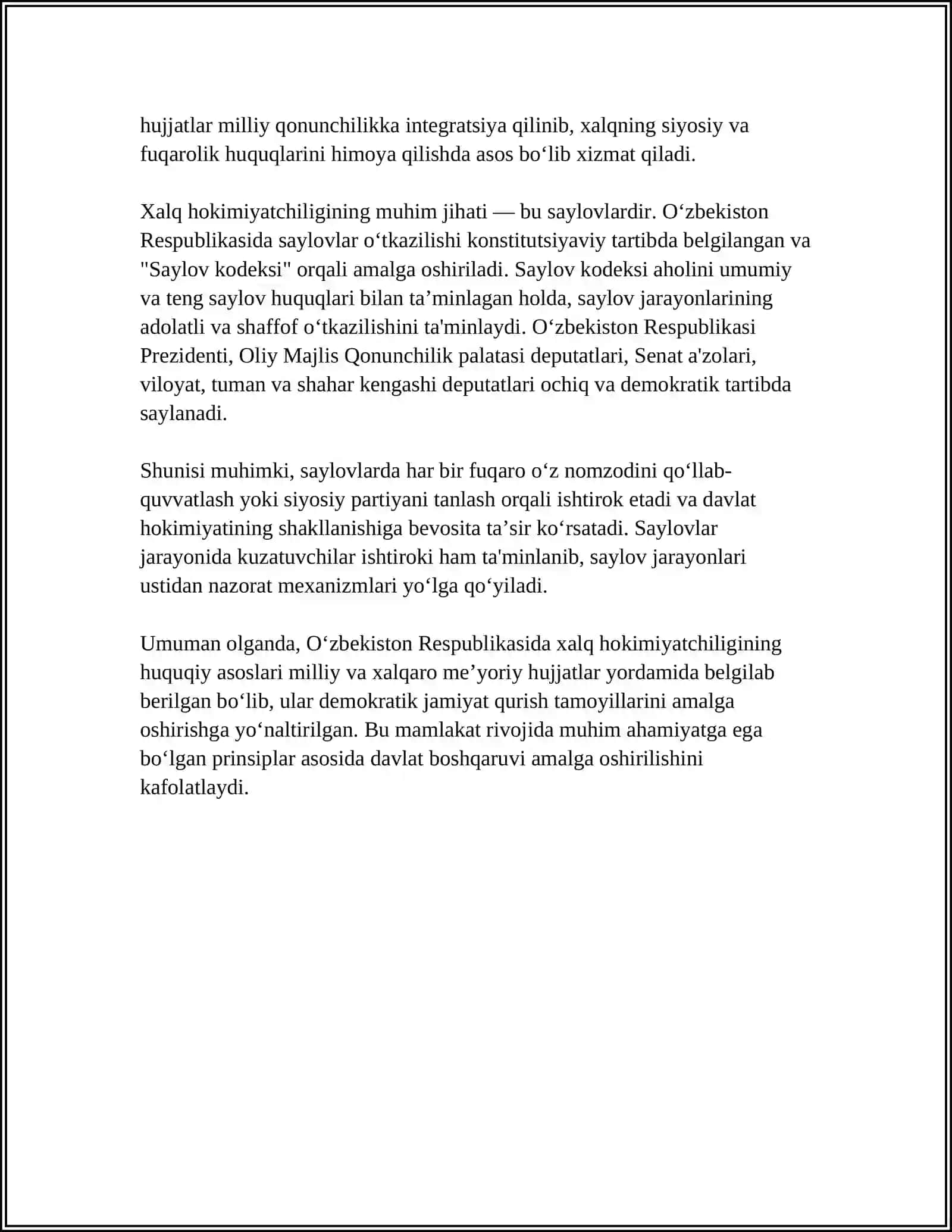XALQ HOKIMIYATCHILIGINING KONSTITUTSIYAVIY ASOSLARI 4