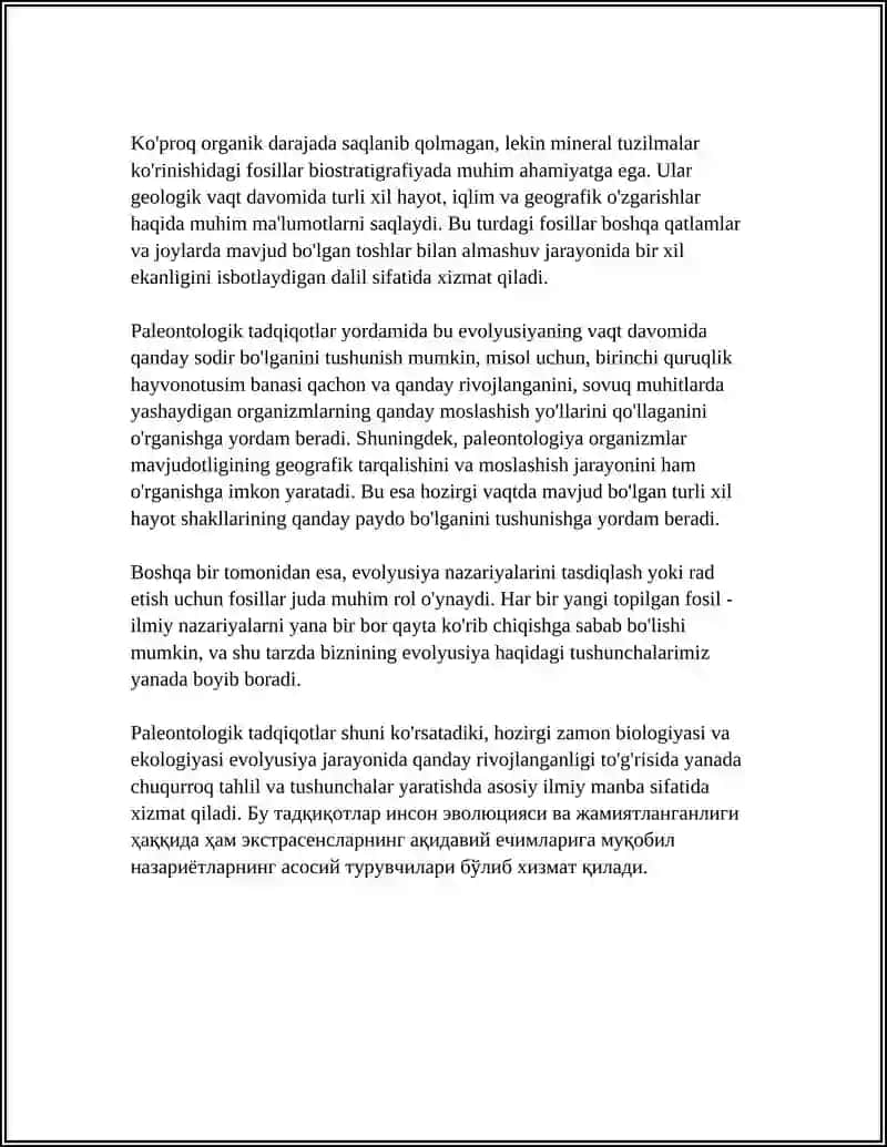 EVOLYUSIYA JARAYONIN TADQIQ QILISHNING ASOSIY USULLARI 4