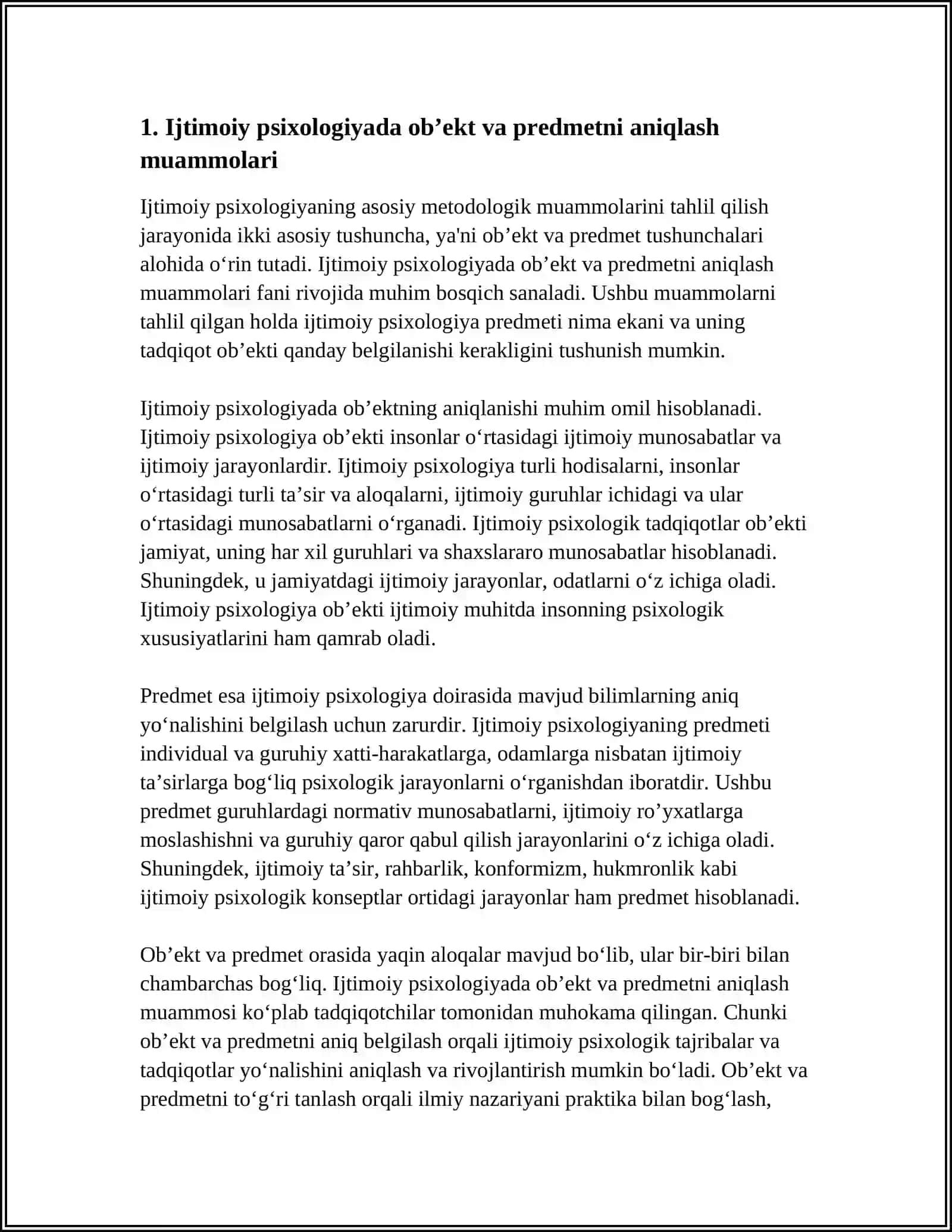 IJTIMOIY PSIXOLOGIYANING ASOSIY METODOLAGIK MUAMMOLARI 4