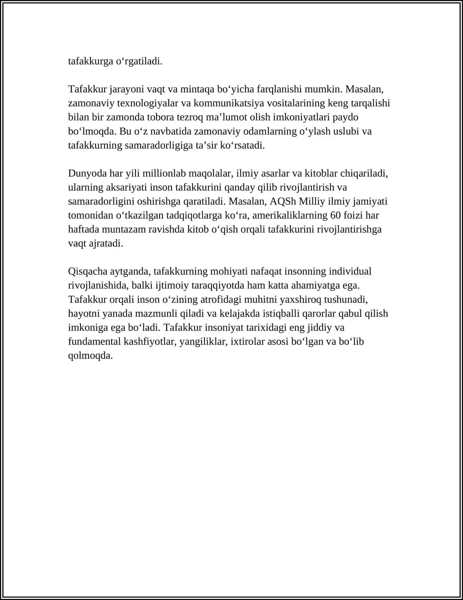 TAFAKKUR 4