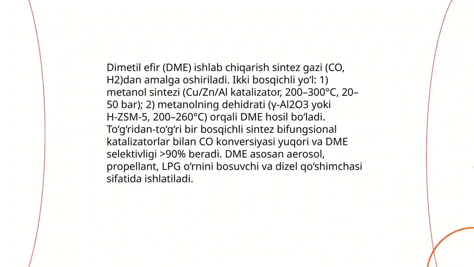 Metanol ishlab chiqarish 4