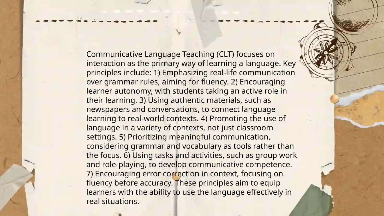 Communicative language teaching in teaching 4