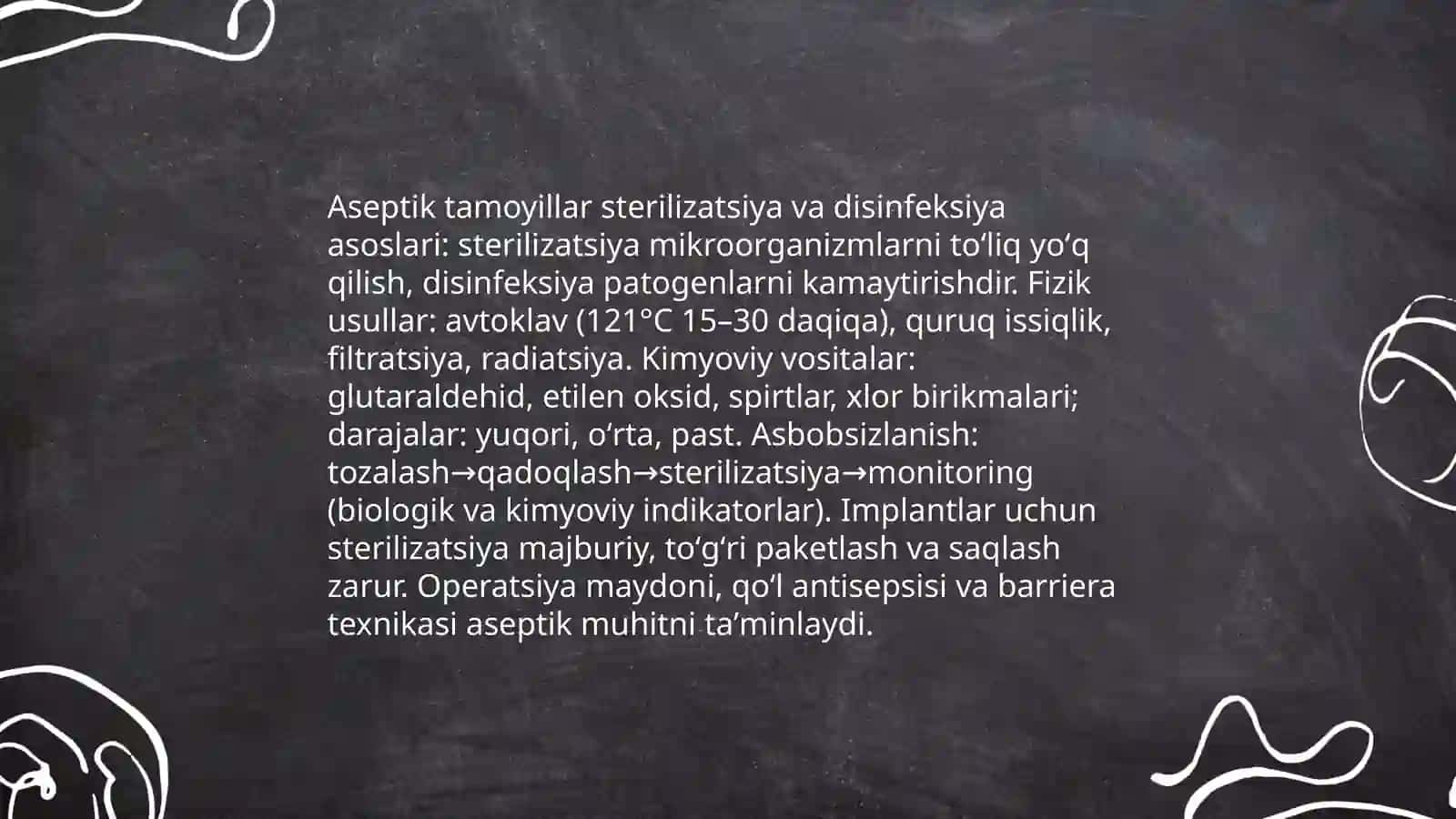 Xirurgiyada antiseptika va aseptika tushunchasi 4