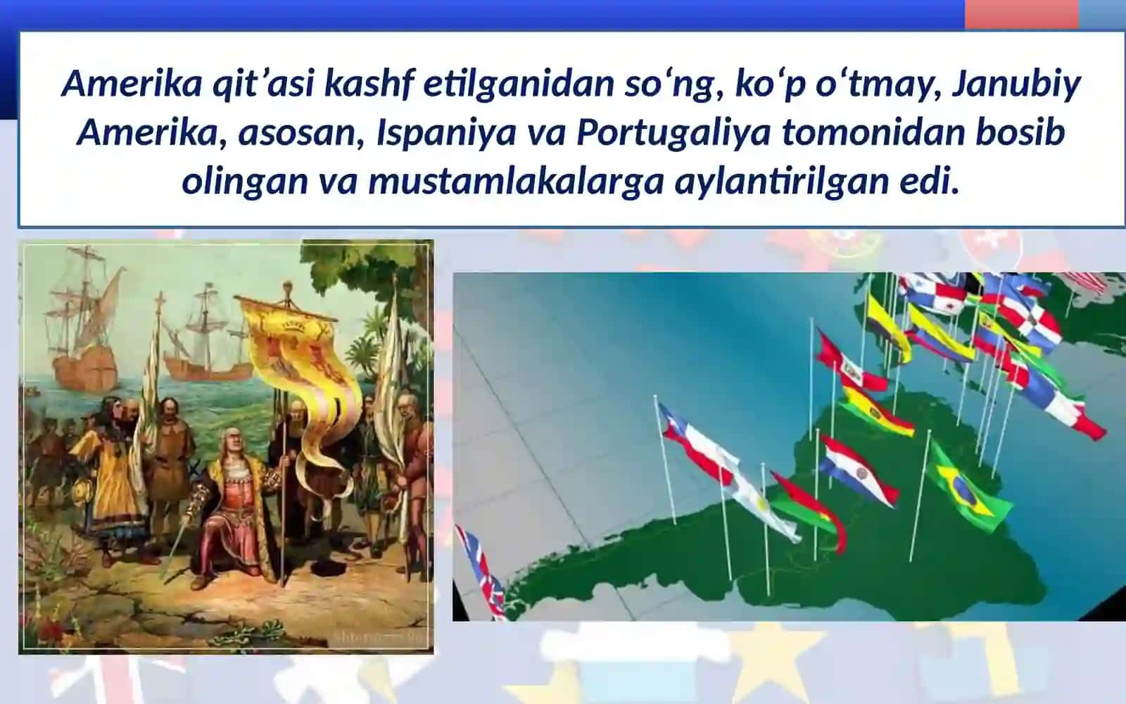 Janubiy Amerika, Karib dengizi va Atlantika okeani havzasimamlakatlarining umumiy tavsifi 4