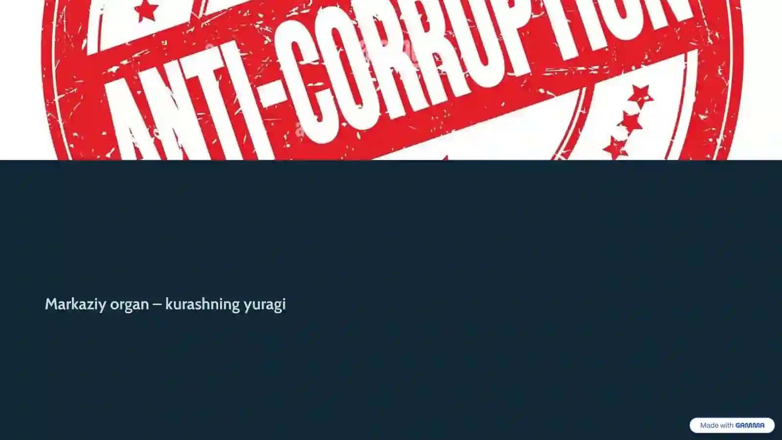 Korrupsiyaga qarshi kurashish: Davlat siyosati va vazifalari 4