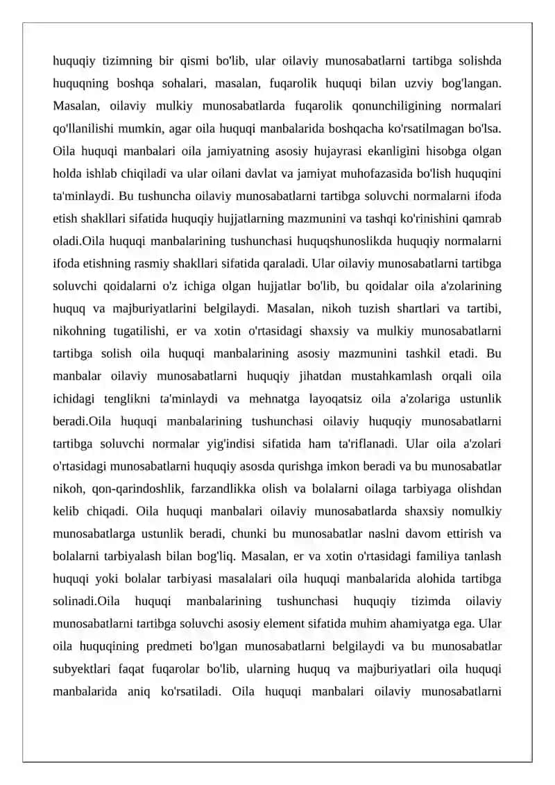 Oila Huquqining Manbalari 4