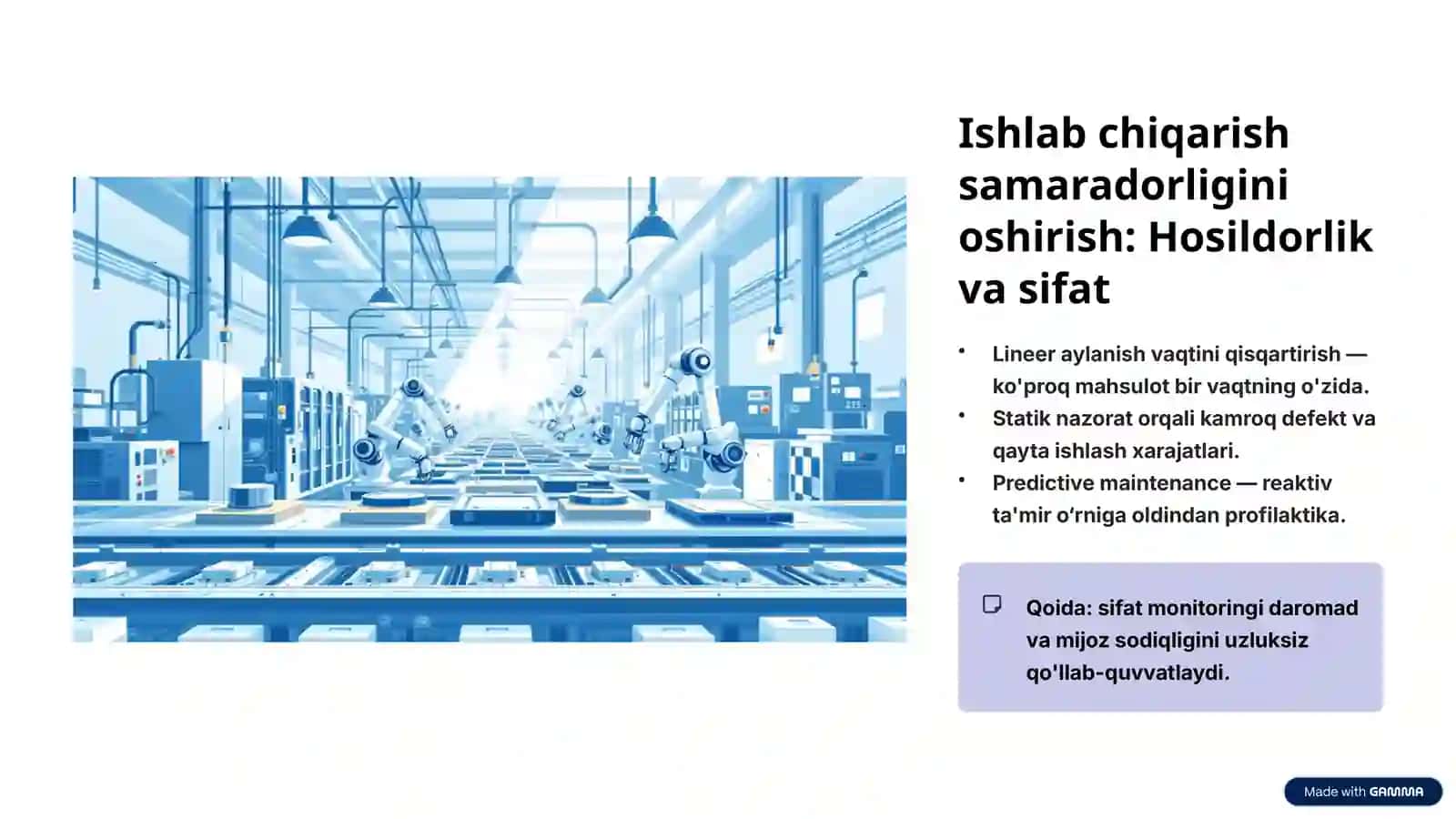 Avtomatlashtirilgan ishlab chiqarishning iqtisodiy ko'rsatkichlari: Kirish 4