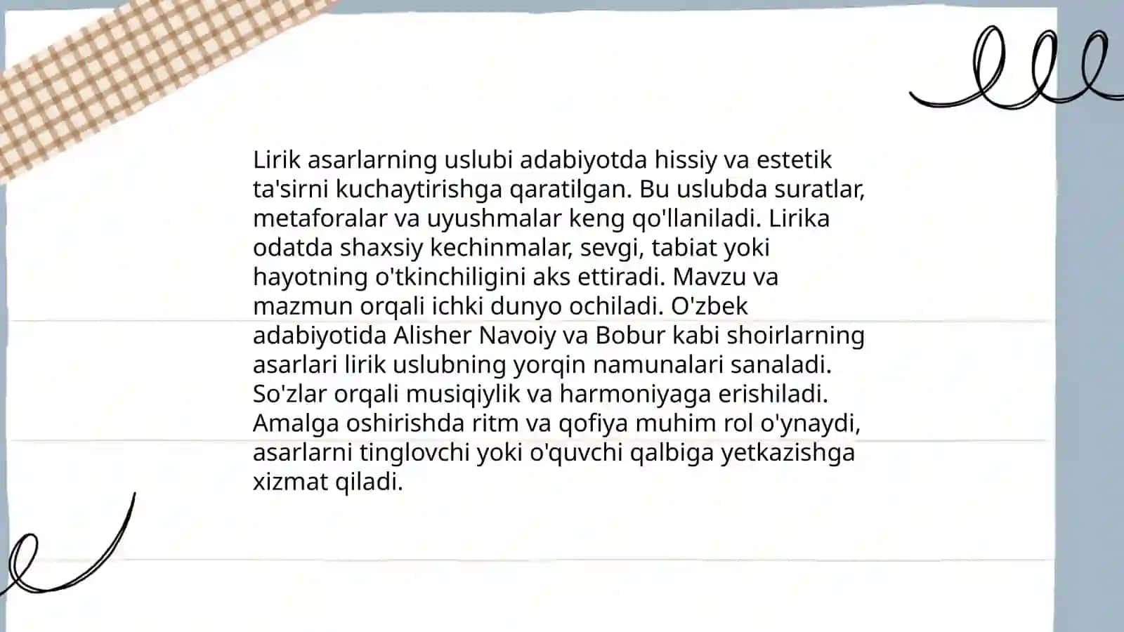 Lirik asarlar bilan ishlash 4