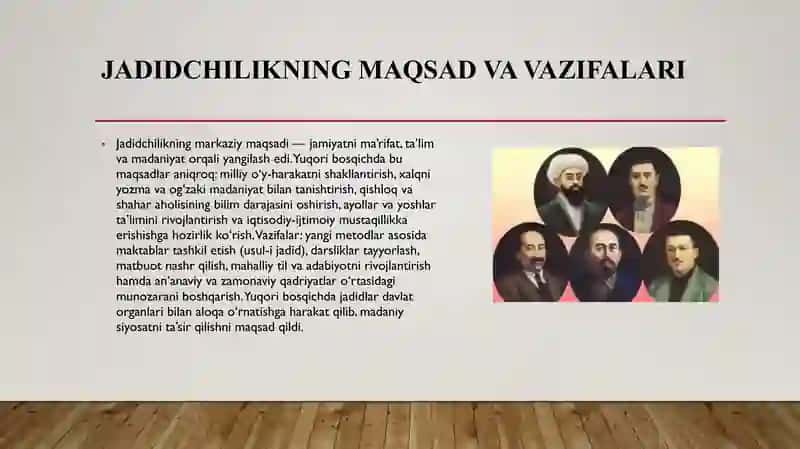 Yuqori bosqich (Jadidchilik) 4