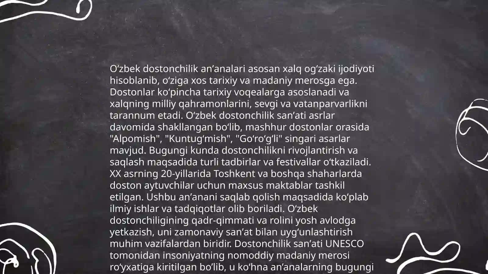 Dostonchilik san'ati tarixi 4