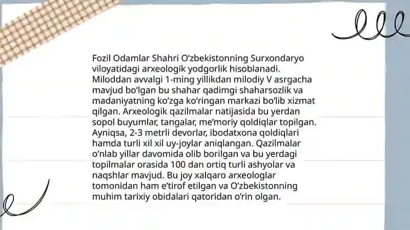 Fozil odamlar shahri 4