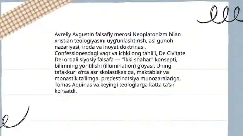 Órta asrlarda Ġarb falsafasi 4