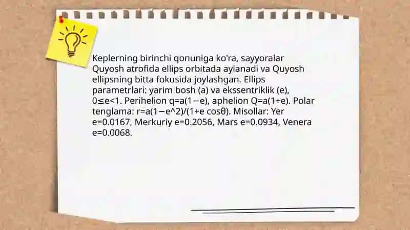 Kepler qonunlari 4