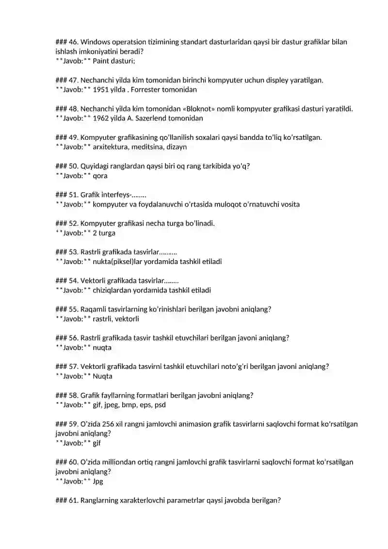 Kompyuter grafikasi va web dizayn oraliq 4