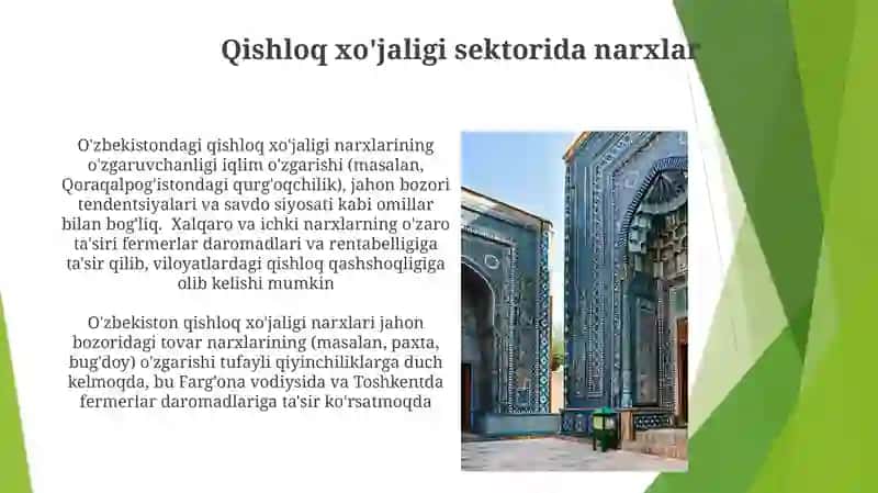 O'zbekistonda narx va narxni belgilash siyosati 4