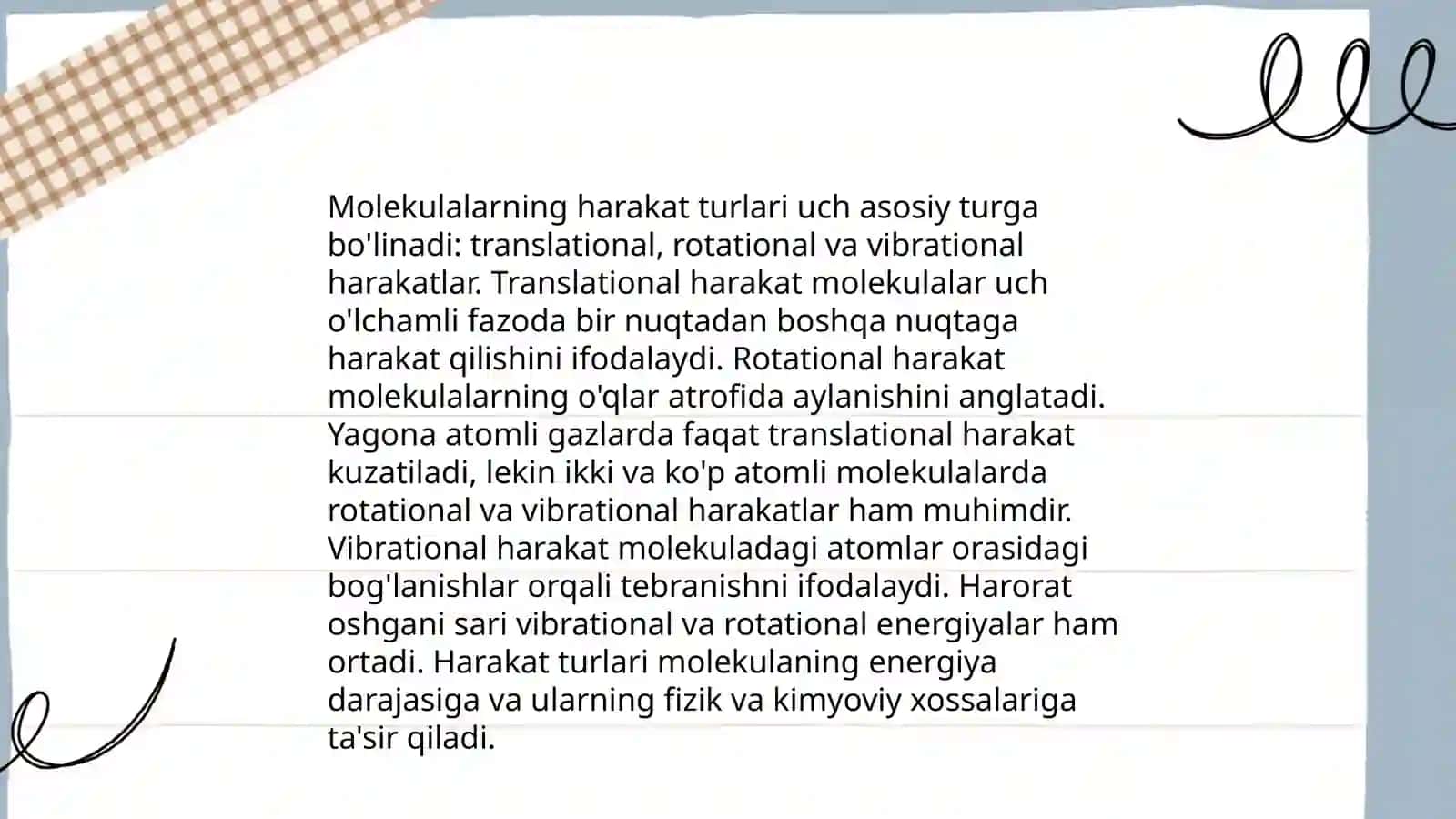 Molekulyar kinetik nazariya 4