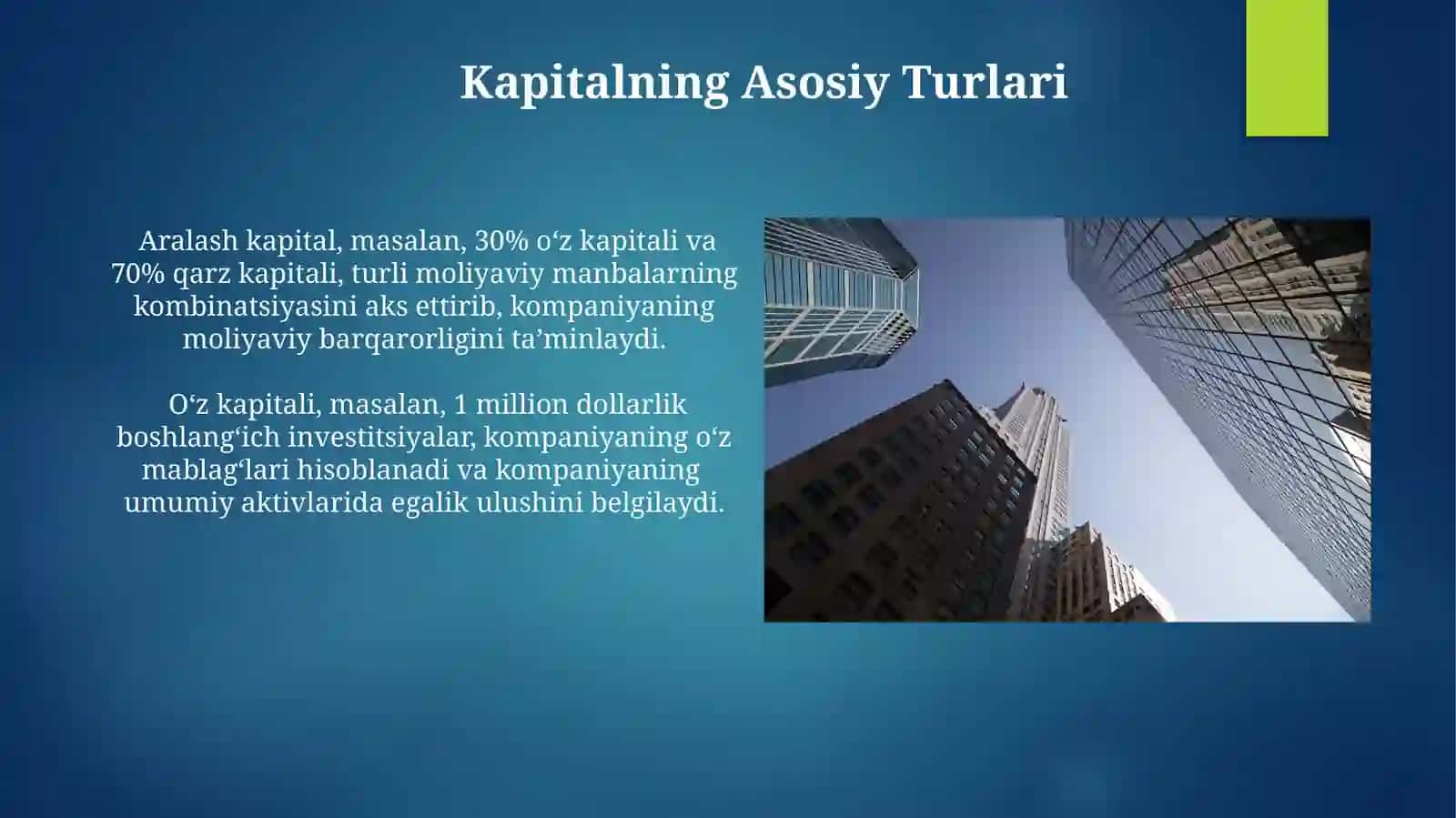 Kompaniya ulushi mulki va ulushli kapital 4