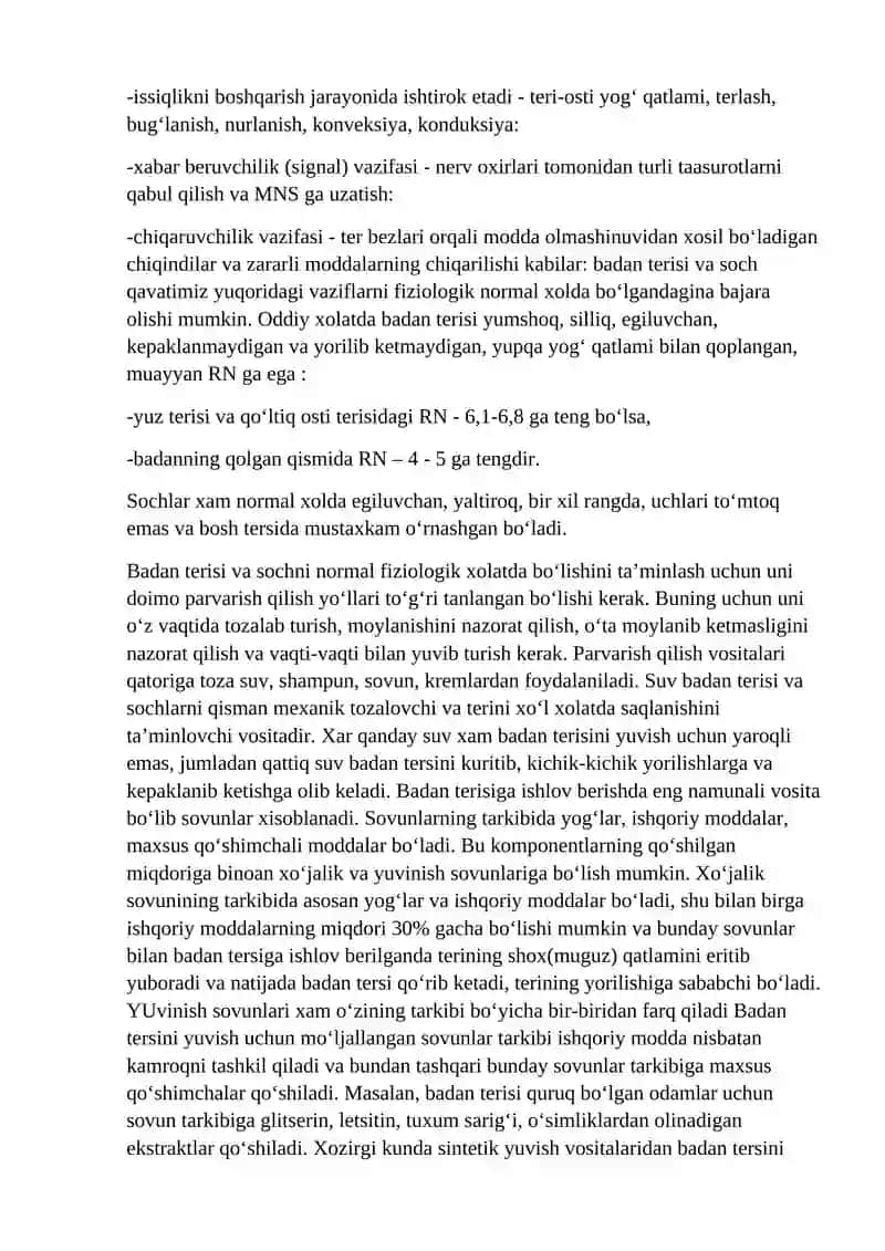 SHAXSIY GIGIENA ASOSLARI 4