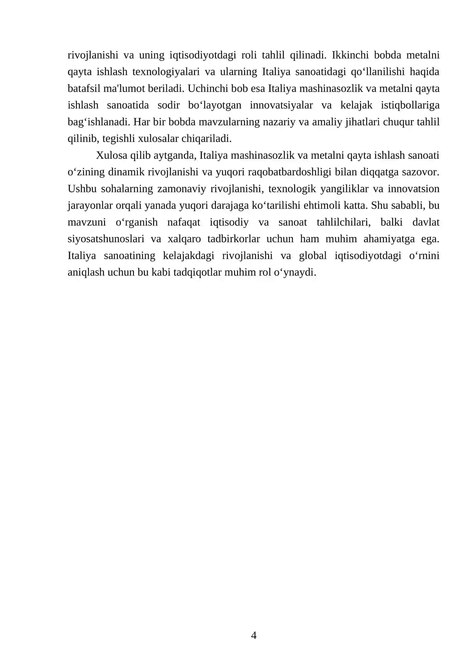Italiya mashinasozlik va metalni qayta ishlash sanoati 4