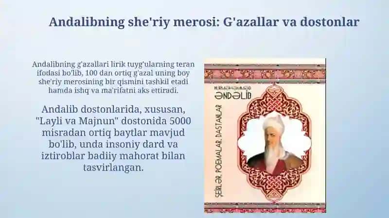 Nurmuhammad andalib hayoti va ijodi 4