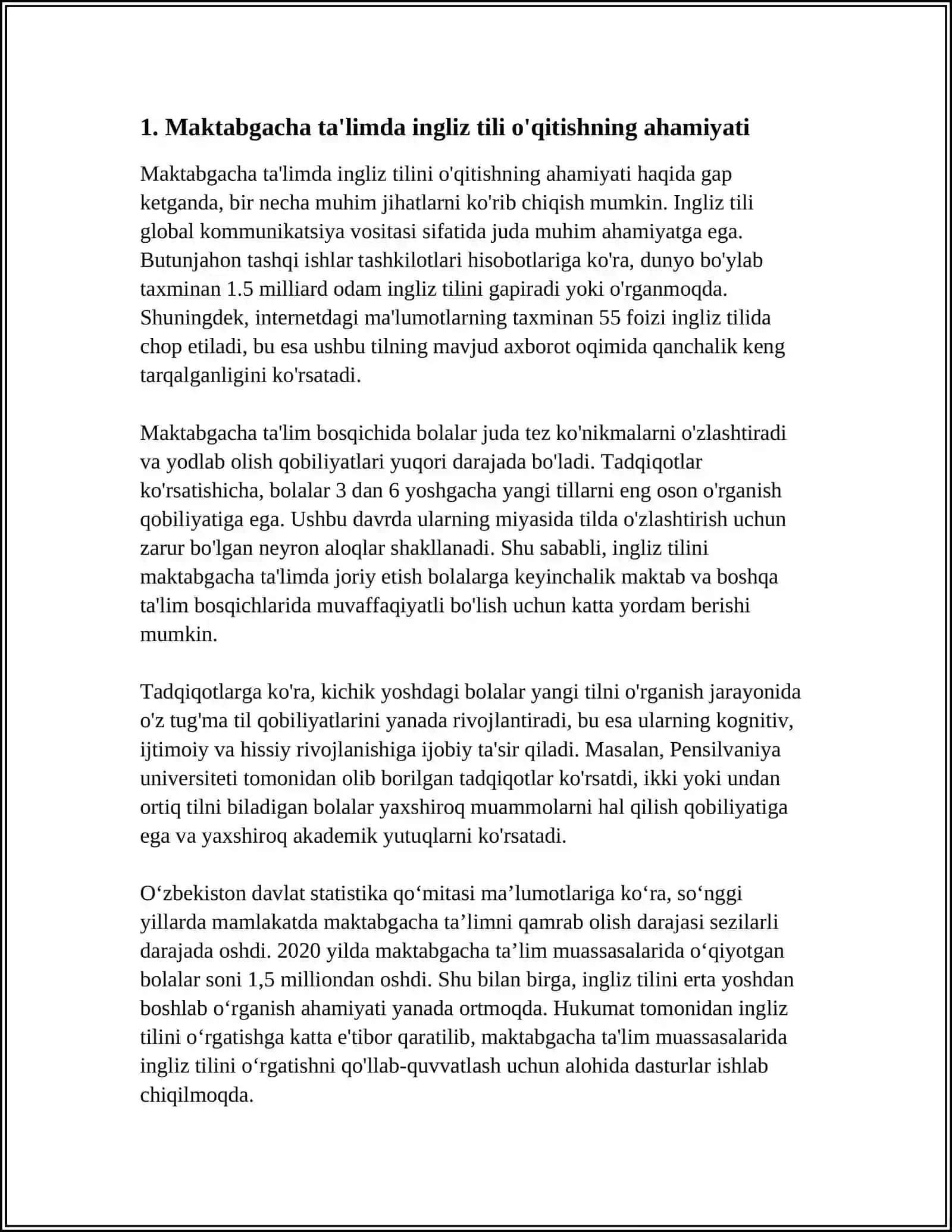 MAKTABGACHA TAʼLIMDA INGLIZ TILI OʻQISHTISH METODIKASI FANIDAN TAYYORLAGAN TAQDIMOTI 4