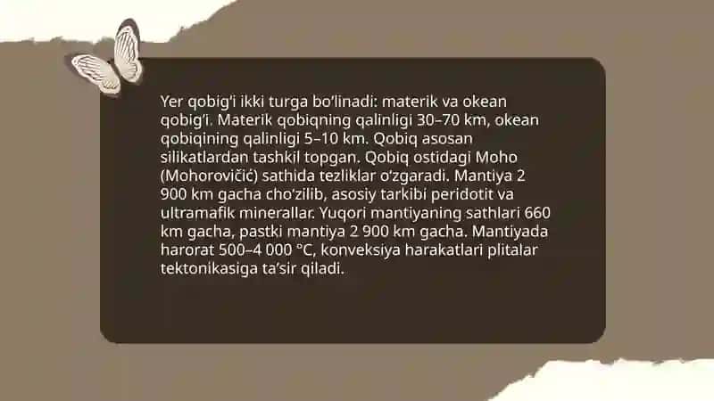 Litosfera: taʼrif va tarkibi 4