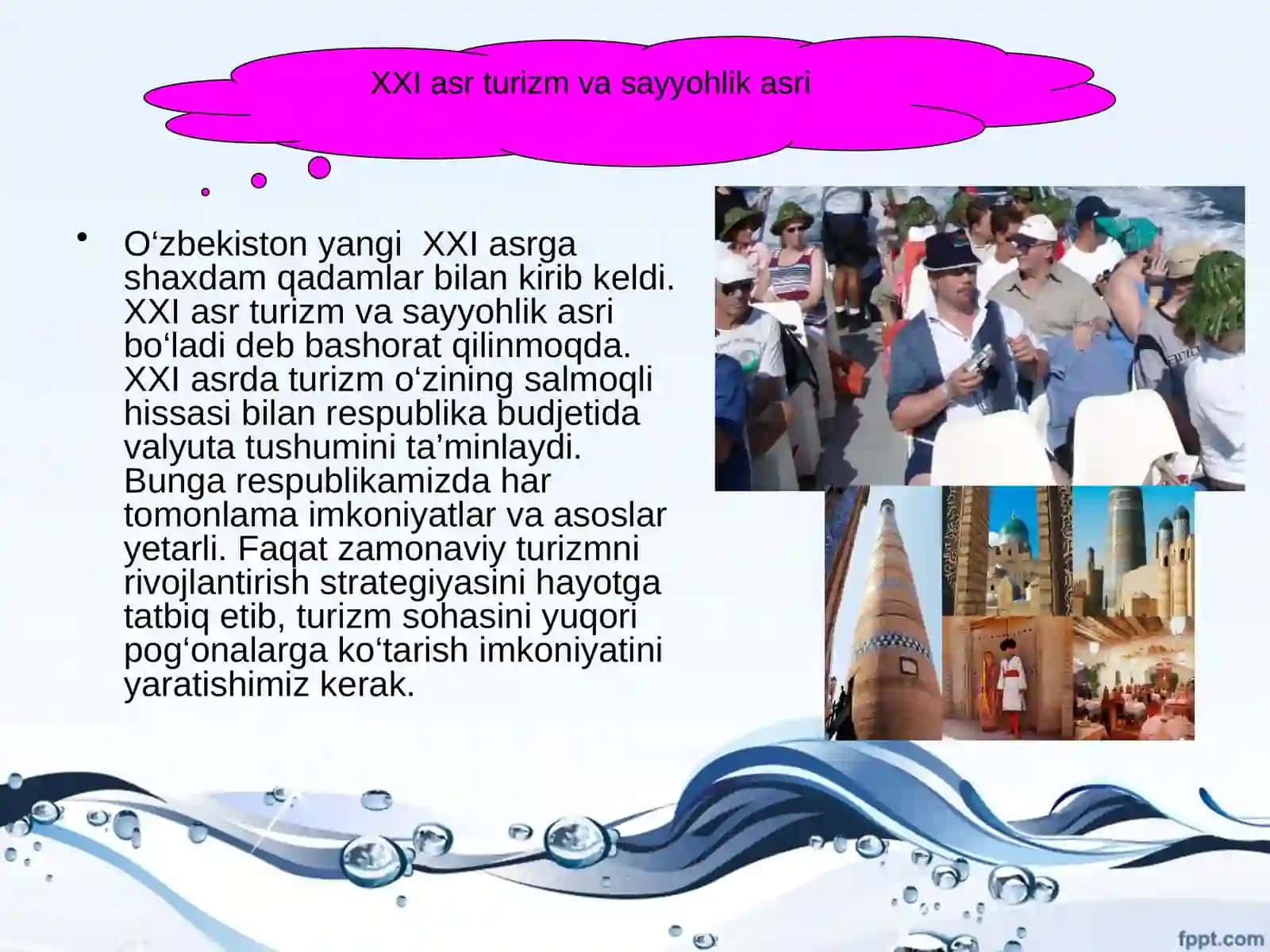Turizm sohasining iqtisodiy o‘sishga qo‘shayotgan hissasini tahlil qilish 4