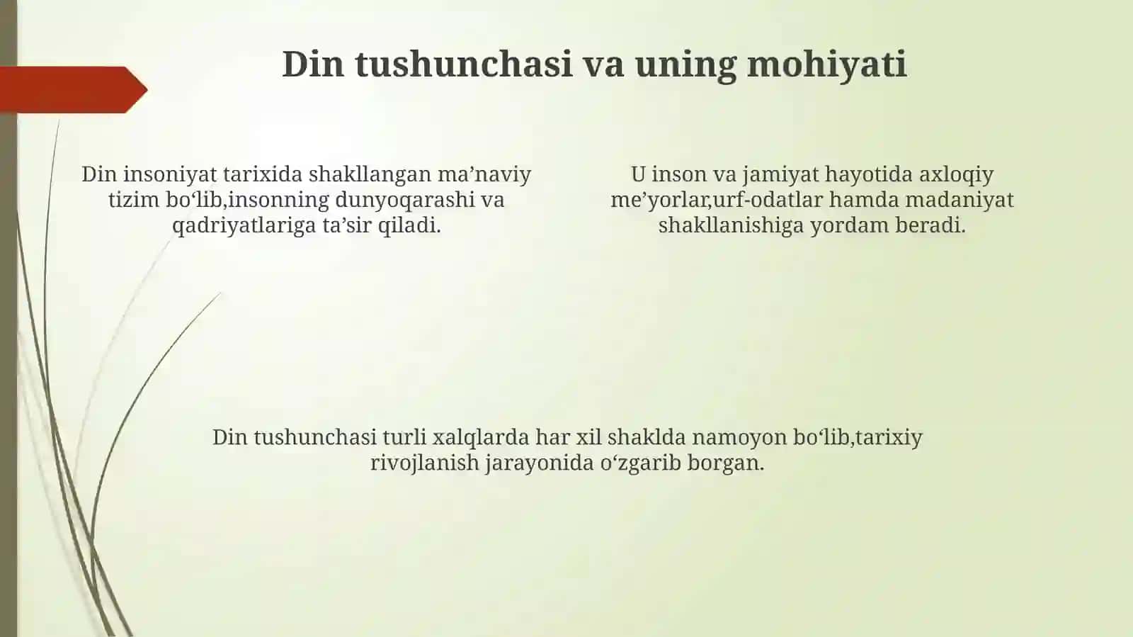 Dinshunoslikfanivauningahamiyati,maqsadivavazifalari 4