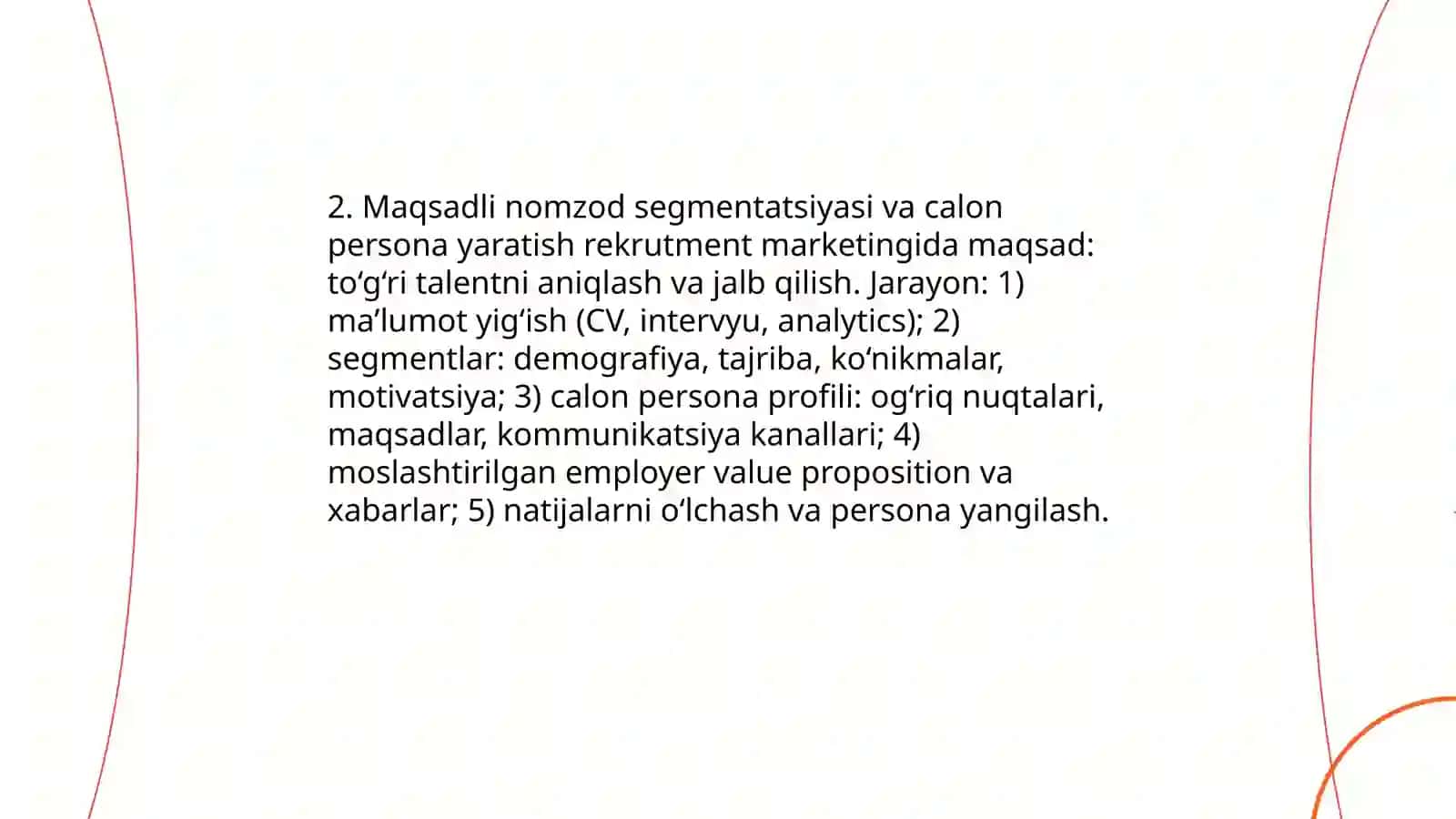 Rekrutment jarayonida marketing strategiyalaridan foydalanish 4