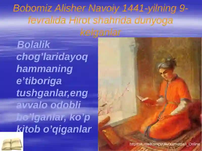 Alisher Navoiy hayoti va ijodi 4