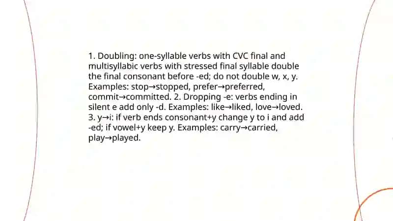 Past Simple 4