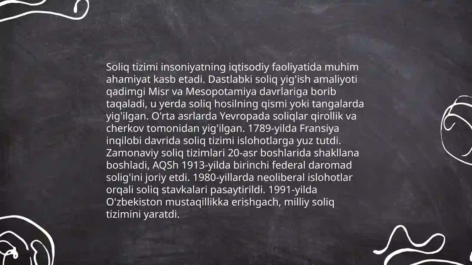 Soliq siyosati va uning iqtisodiy barqarorlikdagi o‘rni 4