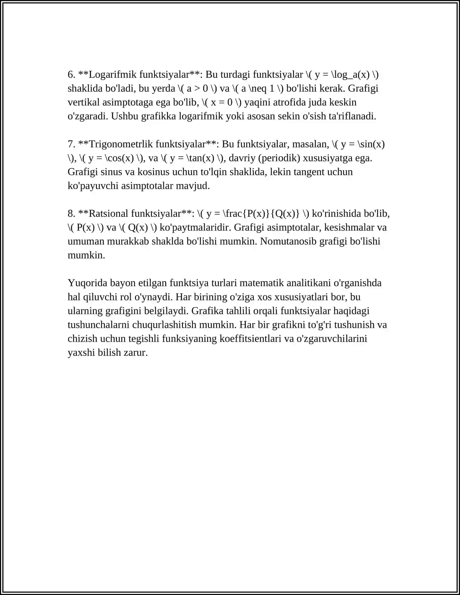 FUNKSIYA GRAFIGINING BOTIQLIGI 4
