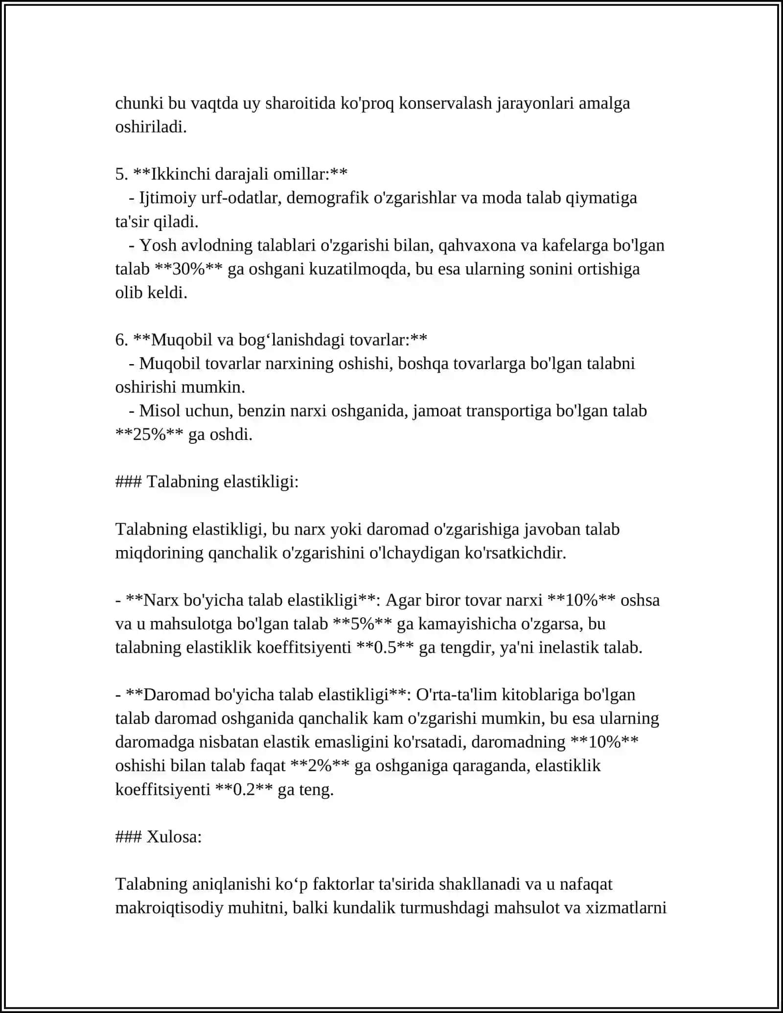 CAMBRDIGE MAKTABI A.MARSHALLNING TALAB VA TAKLIF NAZARIYALARI 4