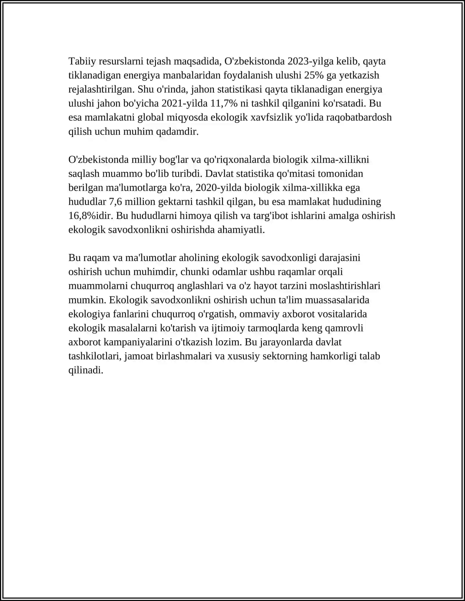 FAN MAVZULARI USTIDA UCHRAYDIGAN (SITUATSION) MASALALAR TUZISH 4