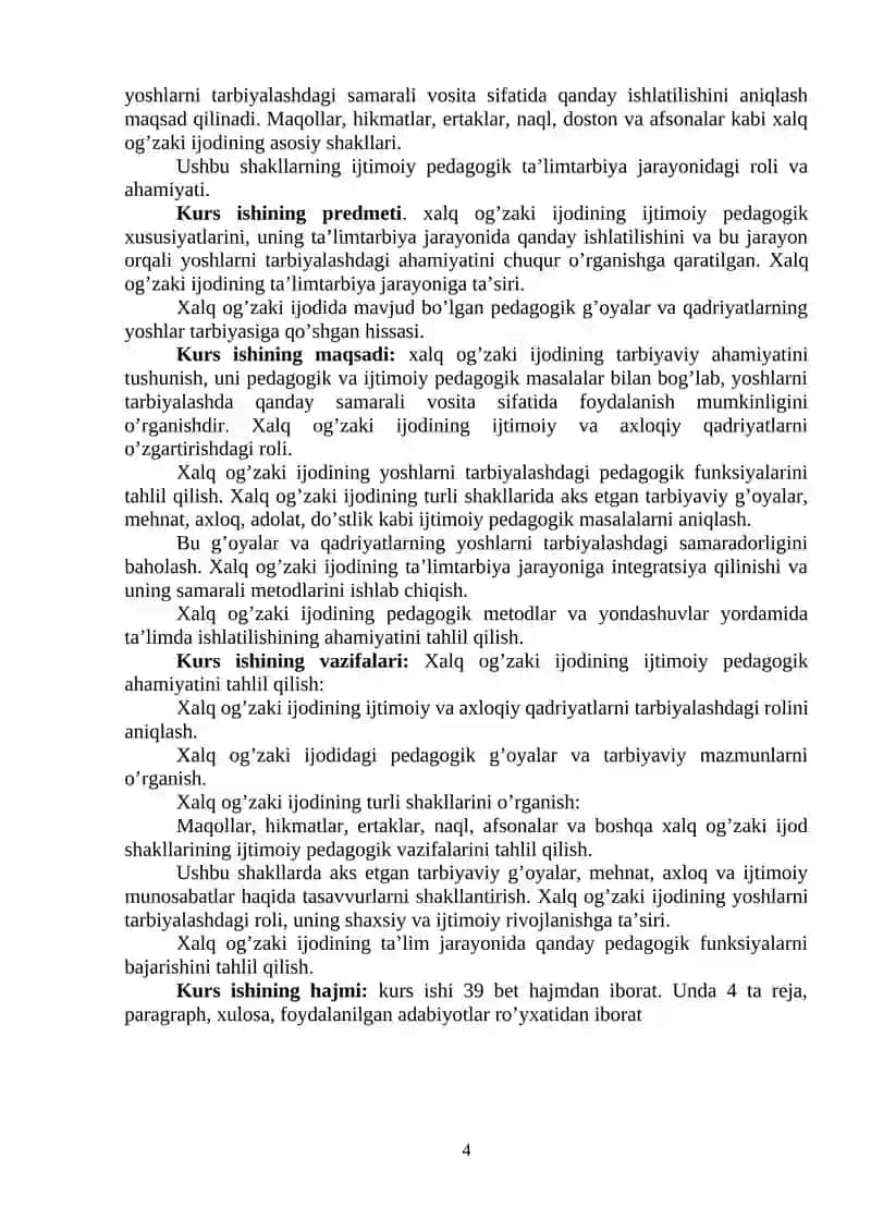 TARBIYAVIY ISHLAR METODIKASIDA XALQ OG’ZAKI IJODI NAMUNALARIDAN FOYDALANISH 4