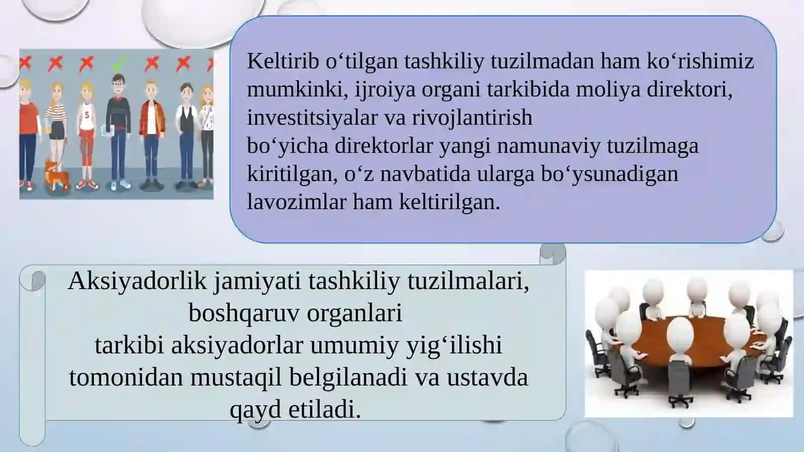 Aksiyadorlik jamiyatlarida boshqaruv organlari 4