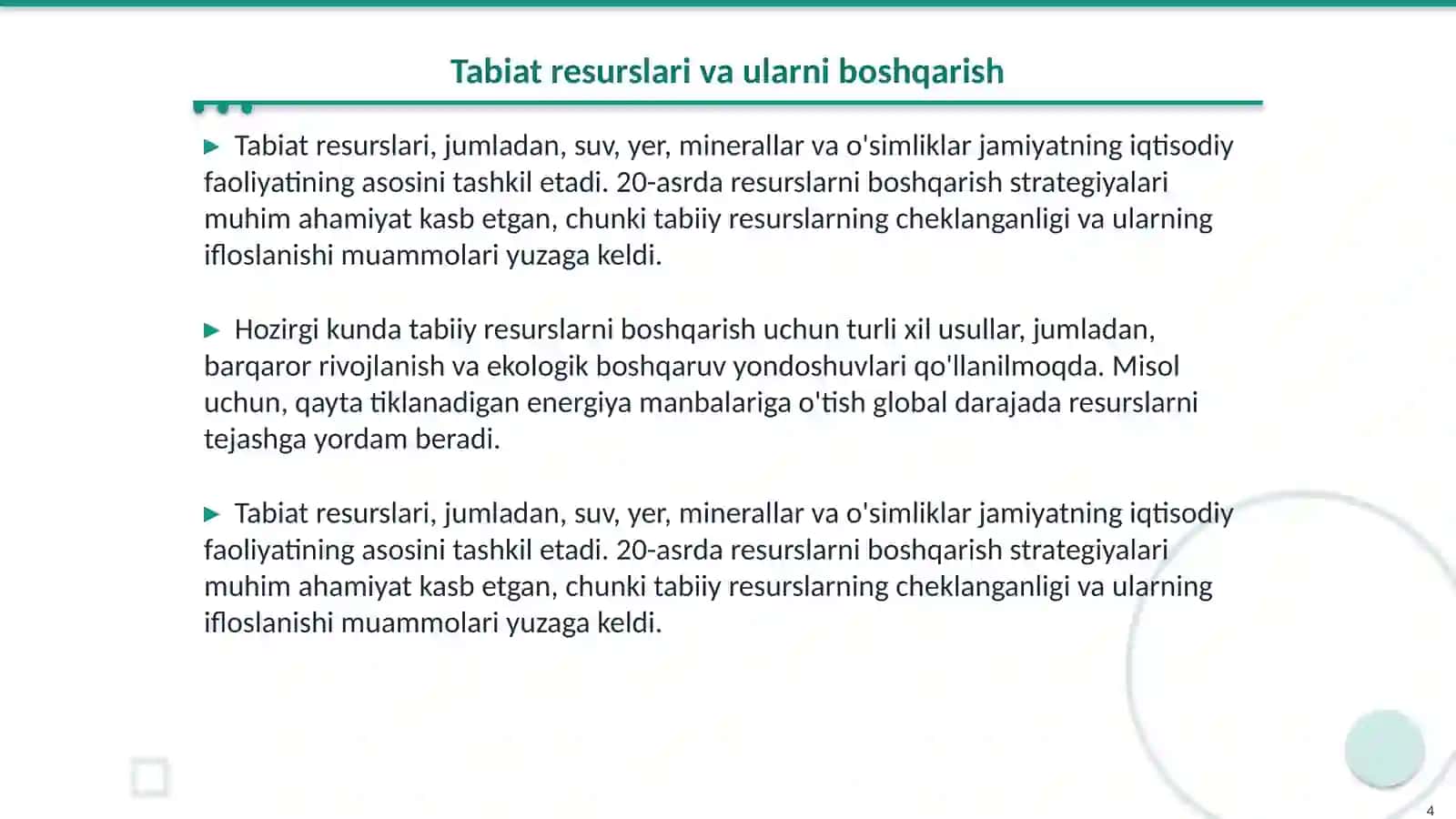 TABIAT VA JAMIYAT O‘RTASIDAGI O‘ZARO MUNOSABATLAR TARIXIY RIVOJLANISHI 4