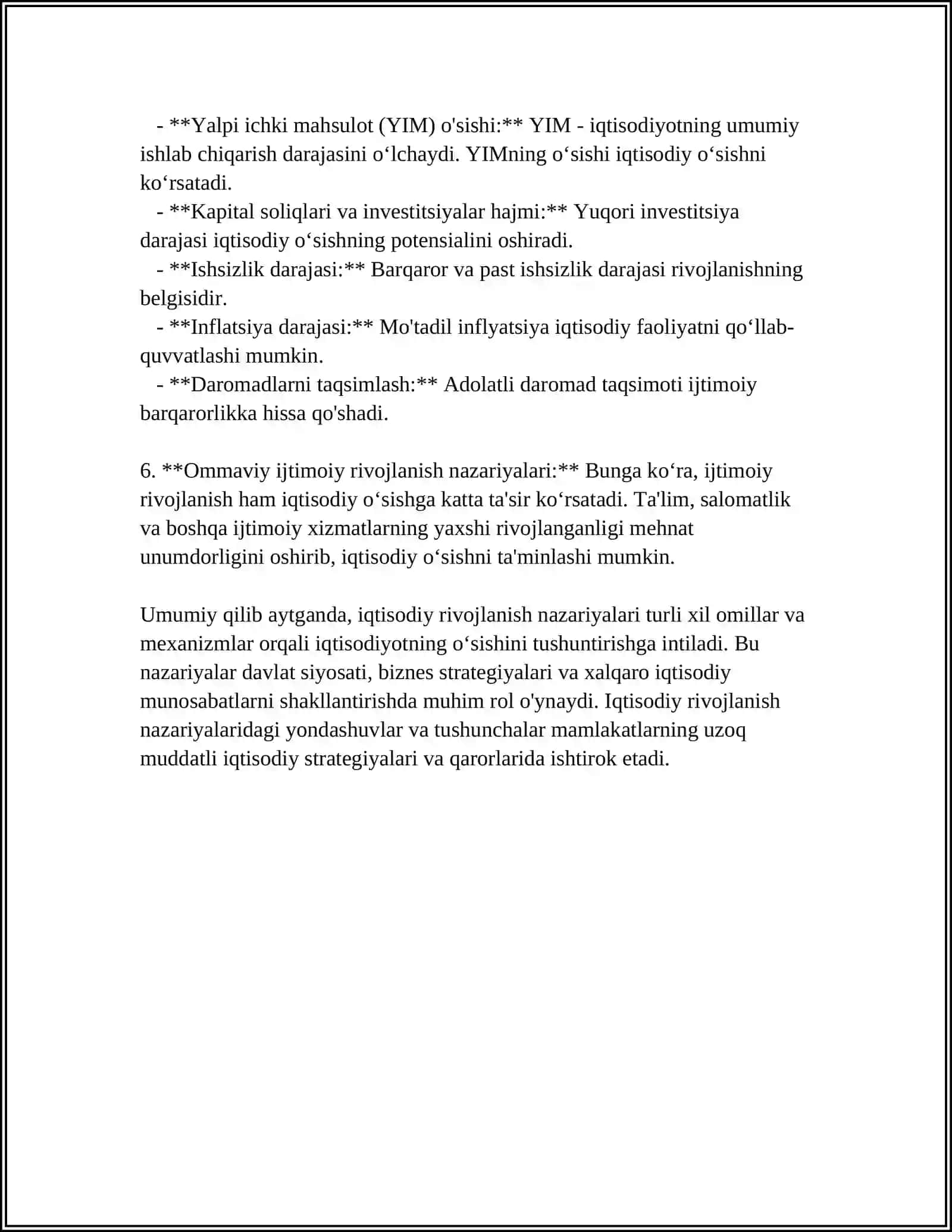 IQTISODIY TARAKKIYOT BOSQICHLARINI BILISHGA TURLI XIL YONDASHUVLAR 4