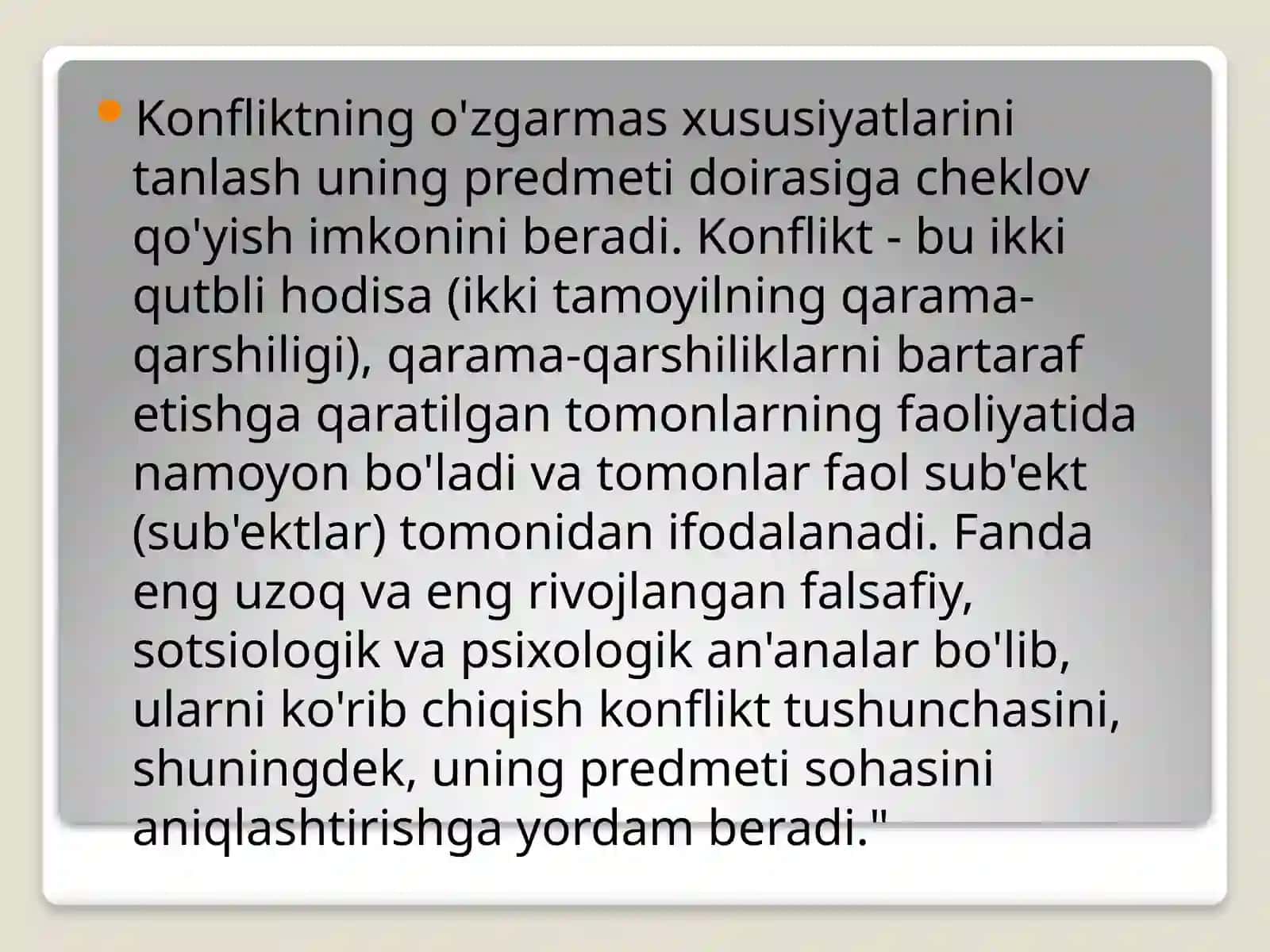 TALAB ASIRAHMONOVA MADINANING IJTIMOIY PSIXOLOGIYA FANIDAN TAYYORLAGAN TAQDIMOTI 4
