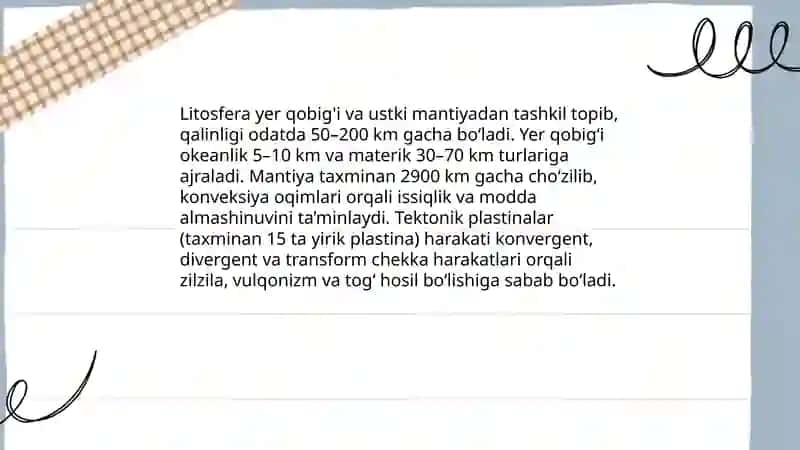 Yerning geografik qobig'i. Biosfera 4