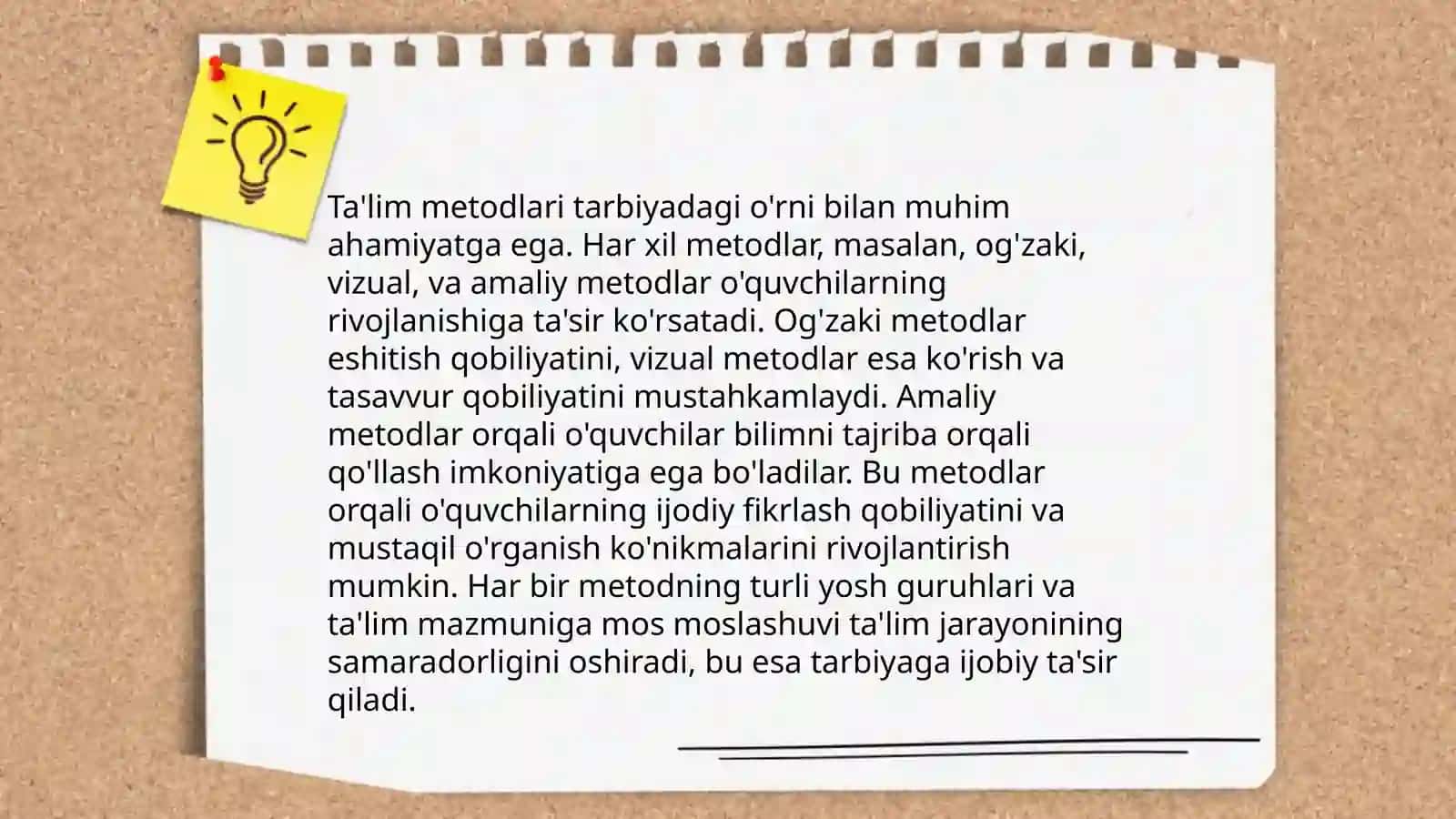 Tarbiya jarayonining shakllari va metodlari 4