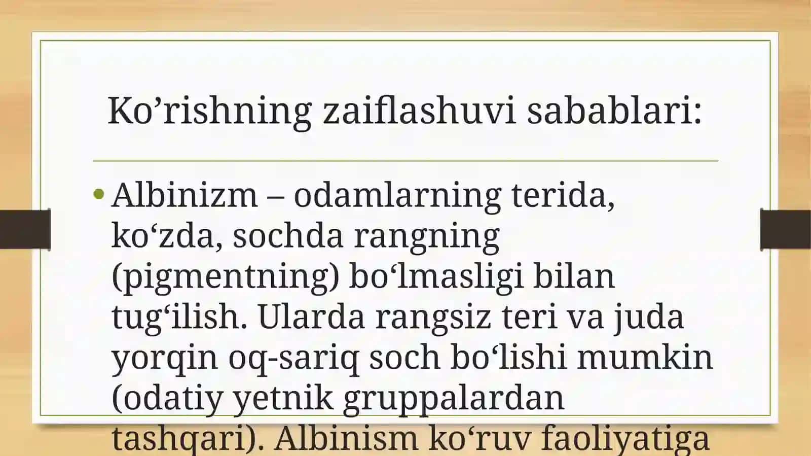 Korishida nuqsoni bo’lgan bolalar 4