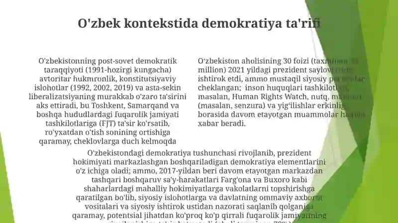 O'zbekistondagi Fuqarolik Jamiyati: Muammolar va Taraqqiyot 4