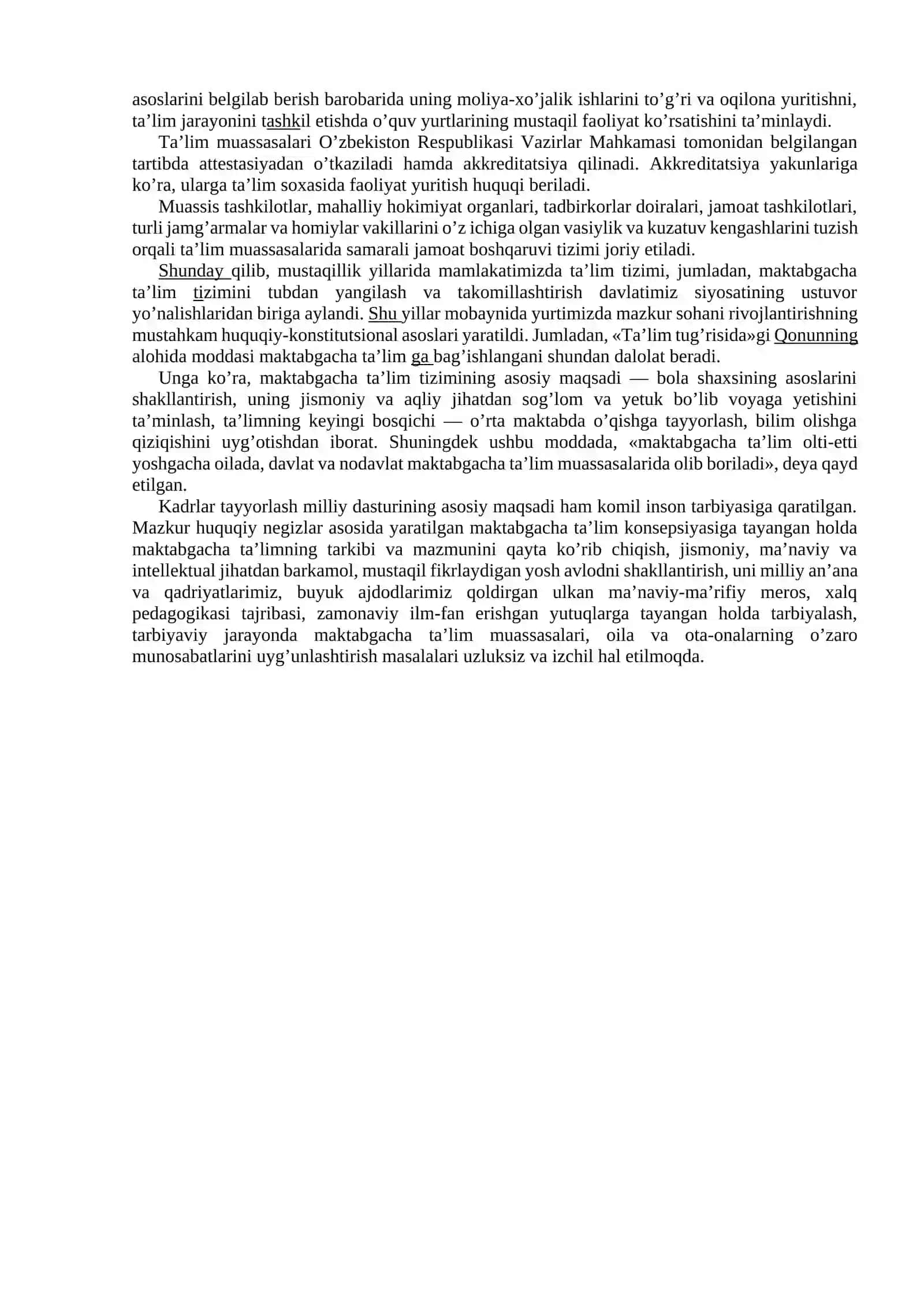 Nodavlat maktabgacha ta`lim tashkilotlarida mudiraning ish faoliyati 4