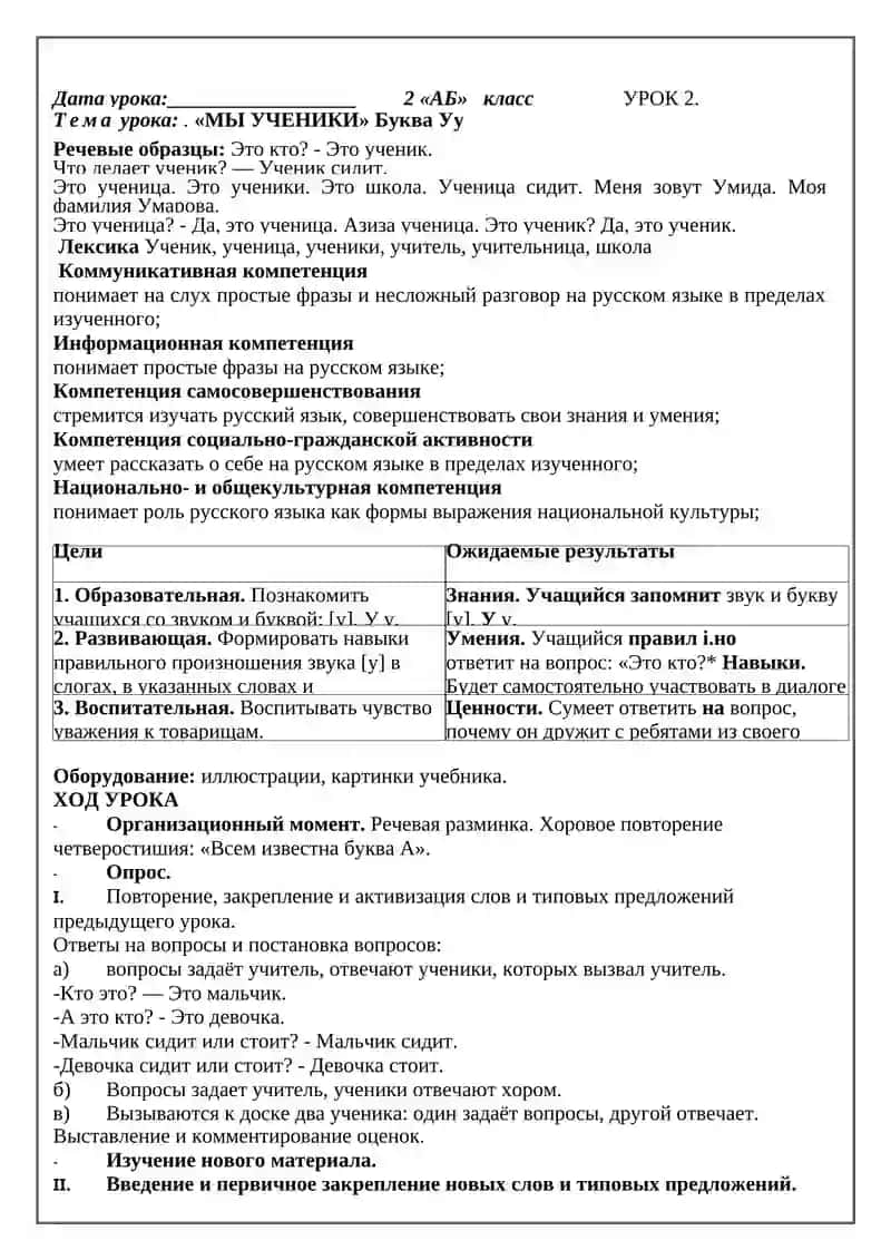 Уроки русского языка 4