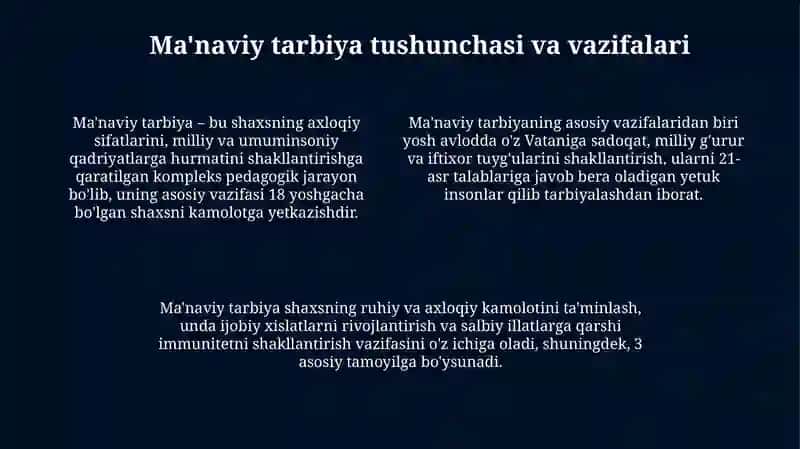 Maʼnaviy tarbiyada Oʼzbekiston Respublikasida Ommaviy axborot vositalari faoliyatining oʼrni 4